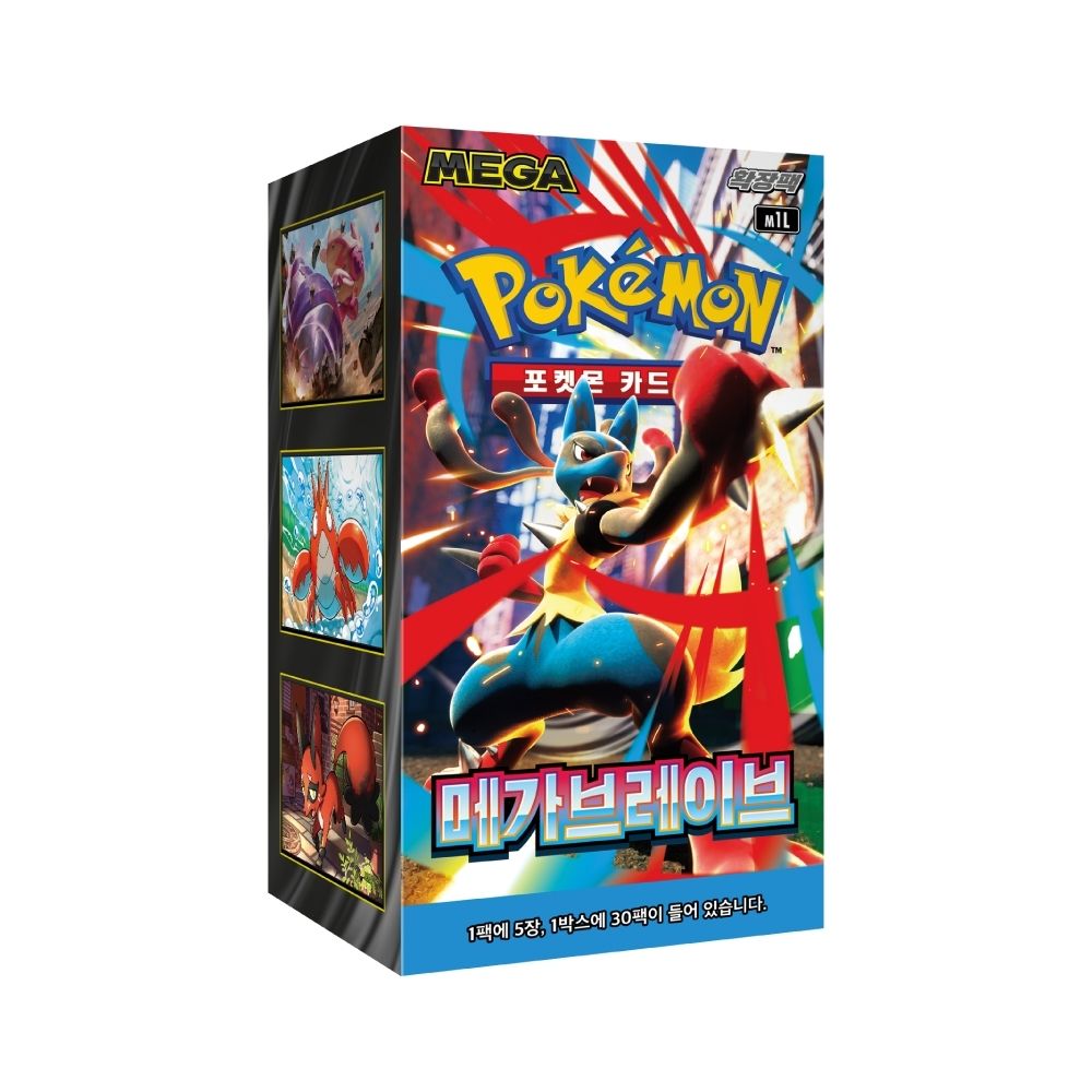 Mega Brave Booster Box (KOR) Pokemon TCG The Chase Club Mega Brave Booster Box (KOR) Pokemon TCG The Chase Club
