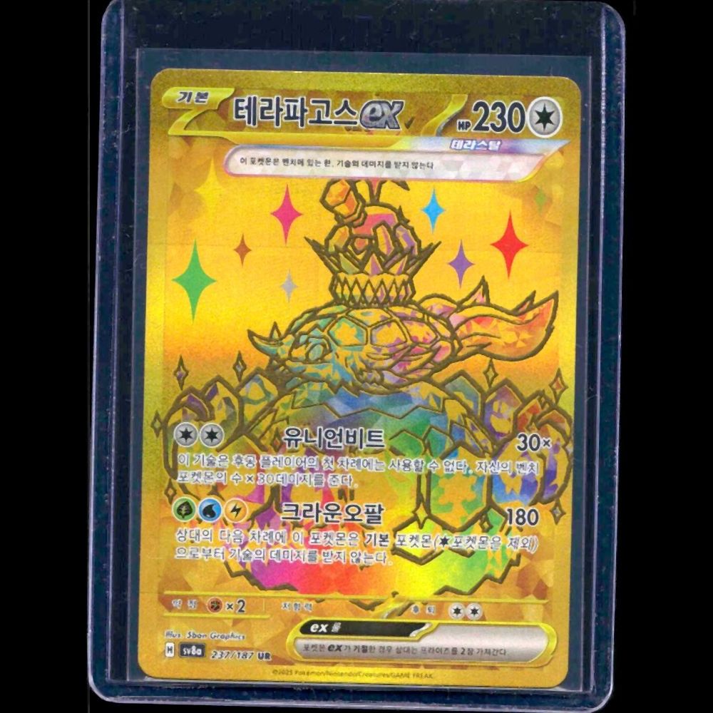 Terapagos EX Terastal Festival EX KOR UR #237 - front