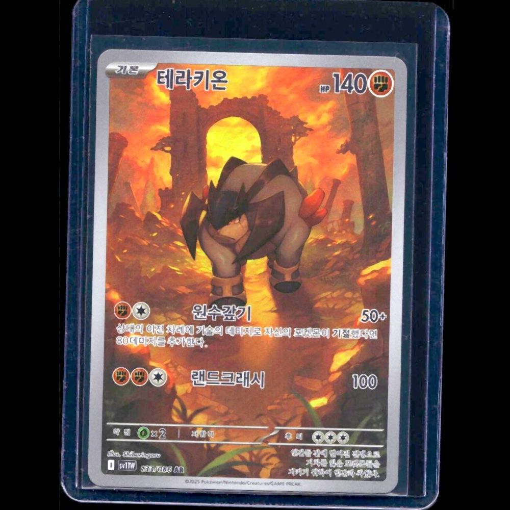 Terrakion White Flare KOR AR #133 - front