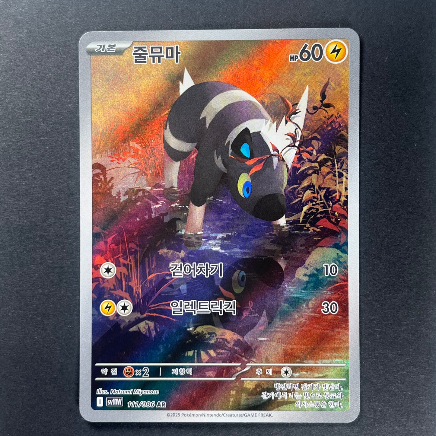 Pokemon Blitzle White Flare sv11w KOR AR #111