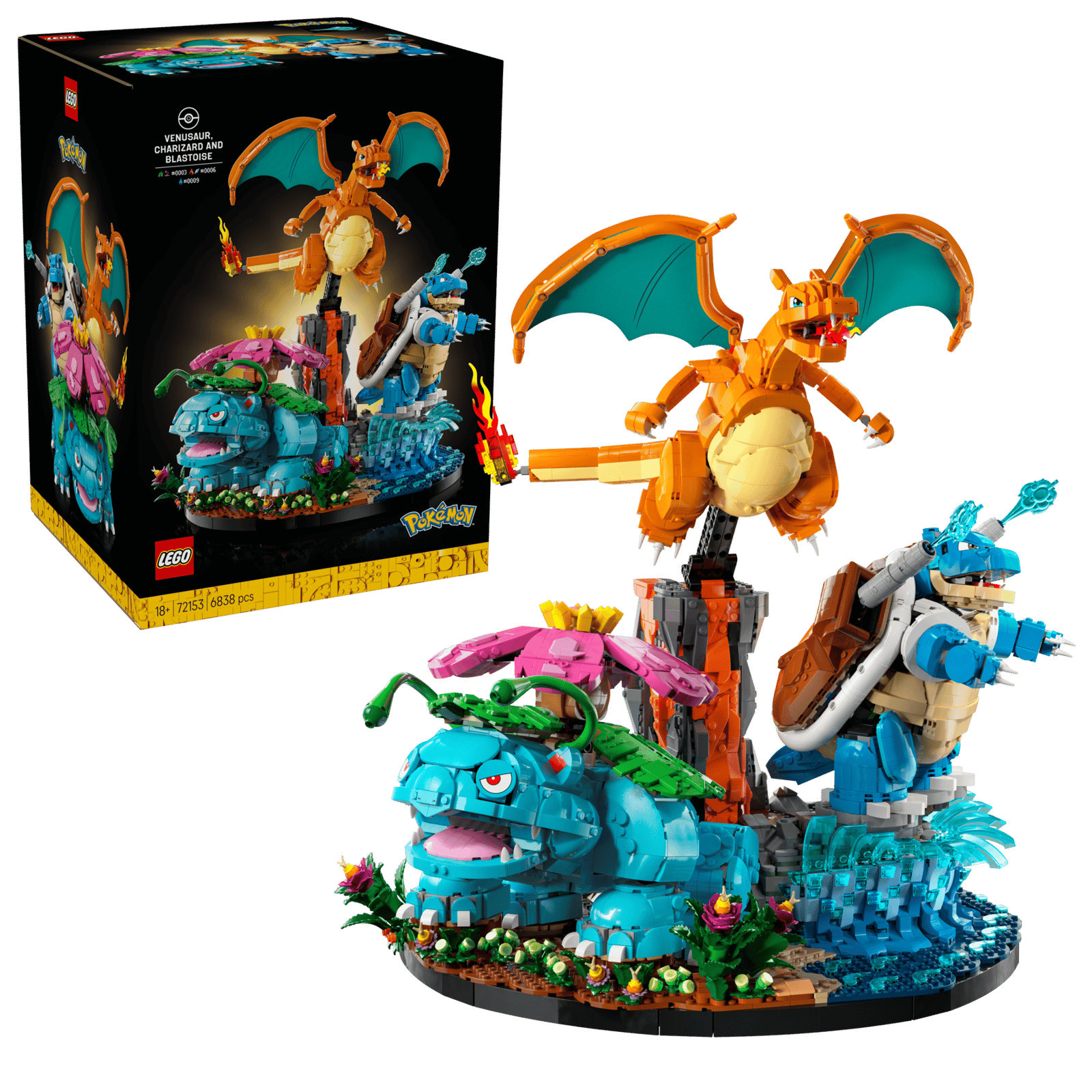 LEGO Pokémon Venusaur, Charizard and Blastoise (72153)